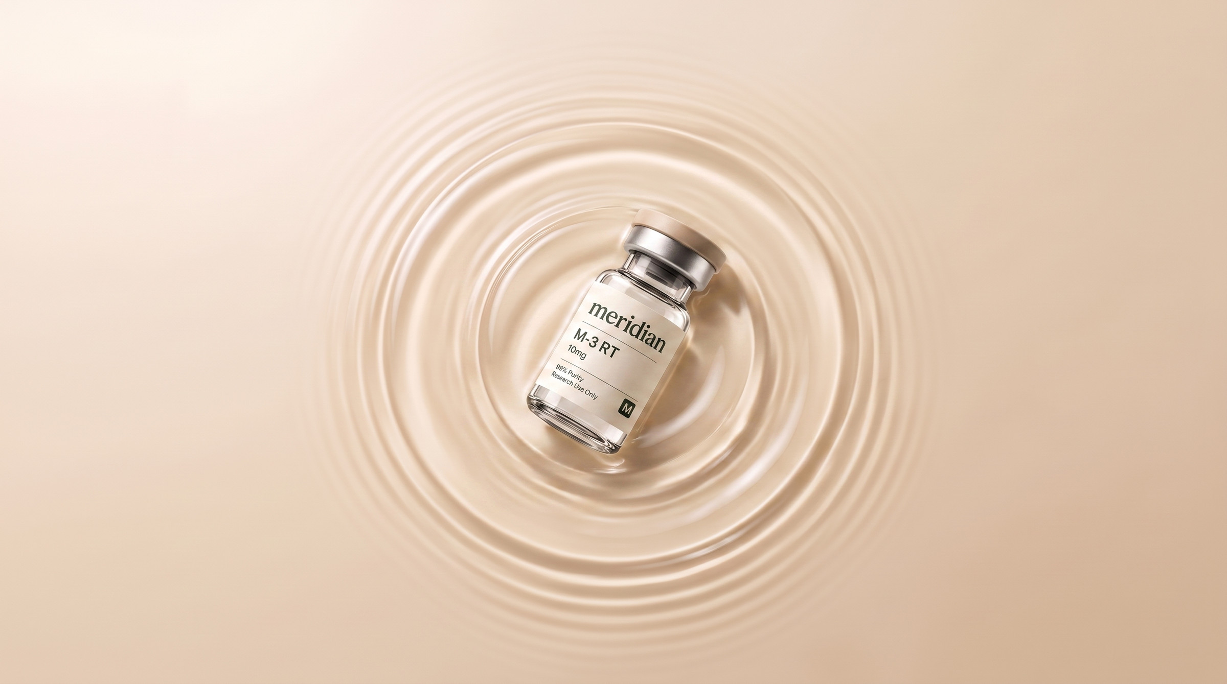 Still water, vial lying on its back